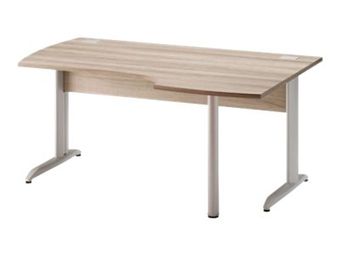Gautier office JAZZ+ - Tafel - rechthoekig gebogen (rechts) - eiken