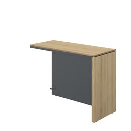 Retour direct pour bureau ARCADE - L100 x H75 x P45 - chêne du bocage/anthracite