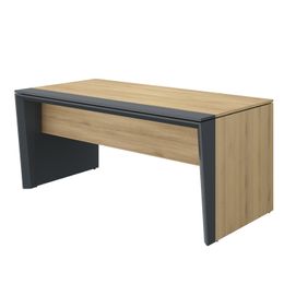 Bureau manager ARCADE - 165 cm - chêne/anthracite