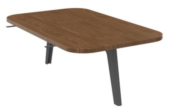 Burocean Ilo - extension shelf - rechthoekig - walnoot