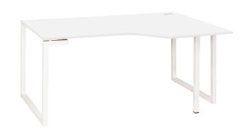 Gautier office Sunday - Tafel - rechthoekig gebogen (rechts) - wit