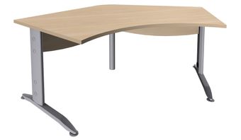 Burocean Idra - Tafel - 120° corner - licht eiken