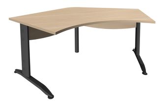Burocean Idra - Tafel - 120° corner - licht eiken
