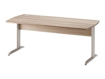 Bureau JAZZ+ - 180 cm - Pieds métal - Chêne gris