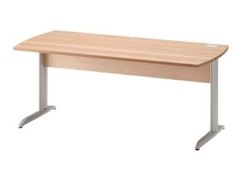 Gautier office JAZZ+ - Tafel - rectangular with rounded sides - beuken