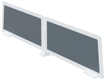Paperflow - Table privacy panel - antraciet (pak van 2)