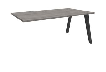 Burocean Steely - Bureaucomponent - rechthoekig - grijs eiken - koolstof basis