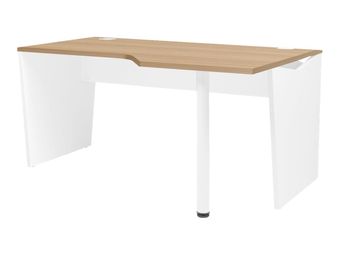 Gautier office YES! - Tafel - rechthoekig gebogen (rechts) - naturel eiken