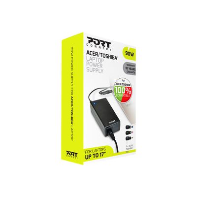 3567042029255-PORT Connect - câble d'alimentation secteur compatible avec PC ACER/TOSHIBA-Angle gauche-4