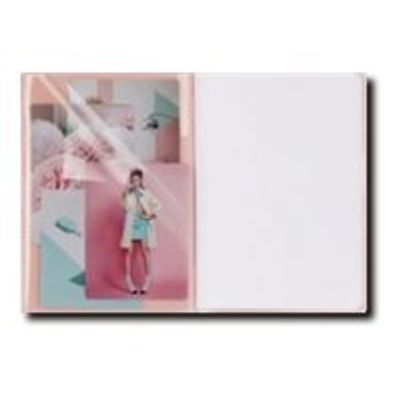3037929544817-Clairefontaine Koverbook Blush - Cahier polypro 17 x 22 cm - 48 pages - grands carreaux (Seyes) - disponible dans-Avant-0