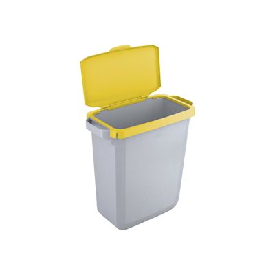 4005546108933-Durable - Couvercle de poubelle 60L - jaune-Angle gauche-1