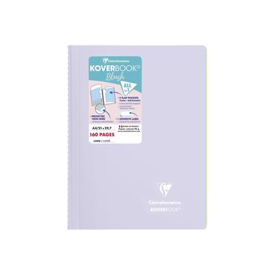 3037923767755-Clairefontaine Koverbook Blush - cahier de notes - A4 - 80 feuilles-Avant-1