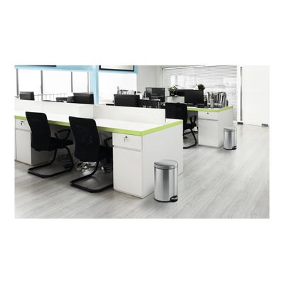 4005546301976-Durable - Poubelle à pédale 12L - acier inoxydable-Angle gauche-2