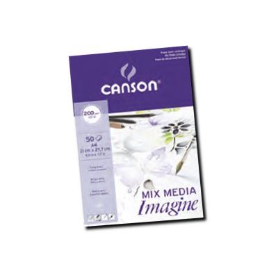 3148950060082-Canson - Bloc dessin - 50 feuilles - A4 - blanc-Angle gauche-0