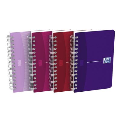 3020120029092-Oxford Office Beauty - Carnet à spirale 9 x 14 cm - 180 pages - ligné - disponible dans d-Angle gauche-5