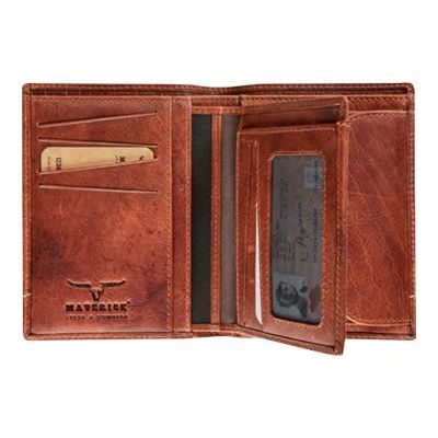 5413082192344-Maverick Montana - Portefeuille RFID - marron - pour 6 cartes de crédit-Avant-0