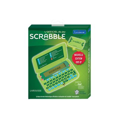 3380743100739-Lexibook Scrabble - ODS 9 Edition - Jeu électronique portable - nouvelle édition-Angle gauche-0