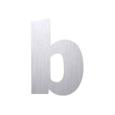 8711234001818-Pickup Alu Brosse - Étiquette autocollante 145 mm - Lettre B-Avant-0