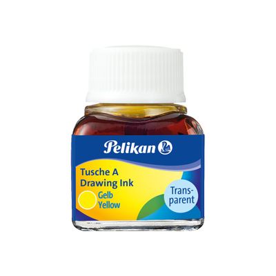 4012700201546-Pelikan Tusche A 523 - encre - jaune-Avant-0