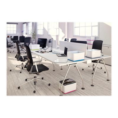 4002432116478-Leitz MyBox - Boîte de rangement format moyen - blanc/rose-Angle droit-4