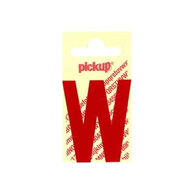 8711234243225-Pickup - Étiquette autocollante - 150 mm - Lettre W - rouge brillant-Avant-0