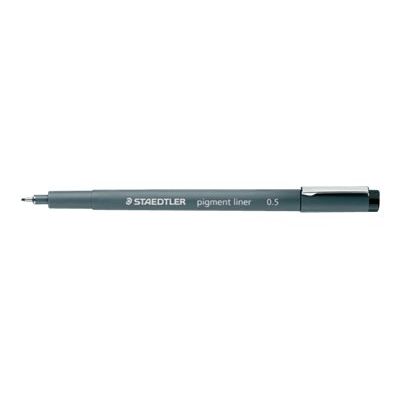 4007817036594-STAEDTLER pigment liner - Feutre fin - 0.5 mm - bleu-Angle gauche-0