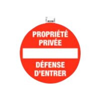 3130630671008-Exacompta - Panneau de signalisation adhésif - Propriété privée / défense d'entrée - 30 cm d-Avant-0