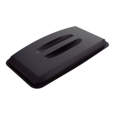 7318080497751-Durable - Couvercle pour poubelle 60L - poignée moulée - noir-Angle gauche-0