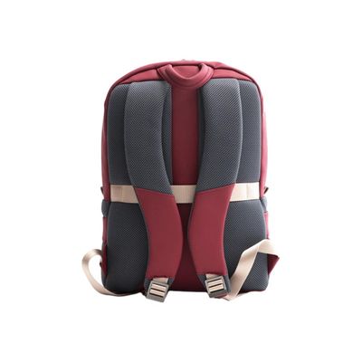 8032572188932-Nava Easy Break - Sac à dos pour ordinateur portable 15,6" avec poche RFID - gris/bordeaux/lim-Arrière-2