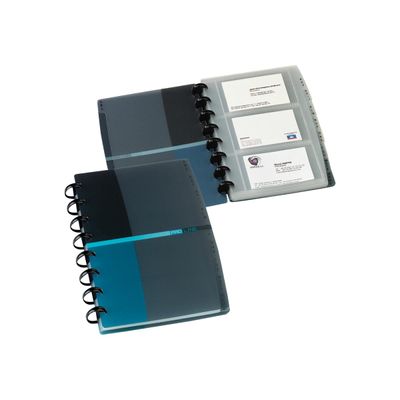 3045050135859-Proline - porte-cartes de visite rechargeable - pour 84 cartes - bleu-Multi-angle-0