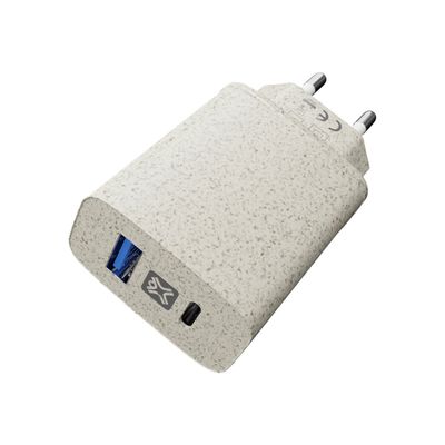 5453003786849-XtremeMac Eco - Chargeur allume cigare - bouble prise USB-C - 20 Watt-Haut-1