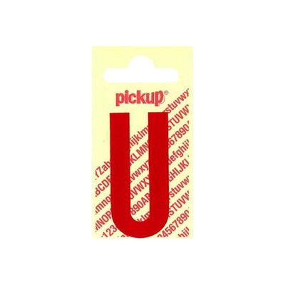 8711234243201-Pickup - Étiquette autocollante - 150 mm - Lettre U - rouge brillant-Avant-0