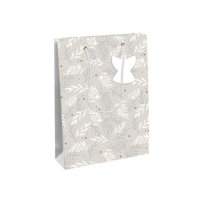 5033601498278-Clairefontaine - Sac cadeau - 26,5 cm x 14 cm x 33 cm - lin/blanc-Angle gauche-0
