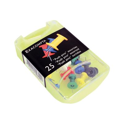 3364220149206-Exacompta - 25 Épingles papic - 10 mm - couleur assorties-Angle droit-2