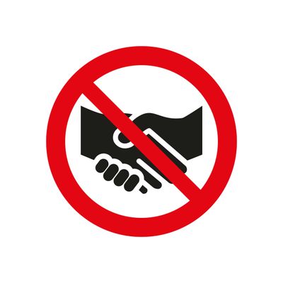 8711234030153-Pickup - Adhésif "ne pas serrer les mains" - 10 x 10 cm-Avant-0