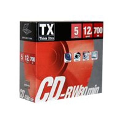 5060046677876-TX - 5 CD-RW - 700 MB -Angle gauche-0