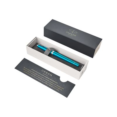 3501179315942-Parker Urban - Stylo plume - encre bleue - fin - corps bleu vibrant/argent-Angle droit-6