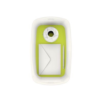 4002432116539-Leitz MyBox - boîte de rangement - A5 - blanc/vert-Haut-4