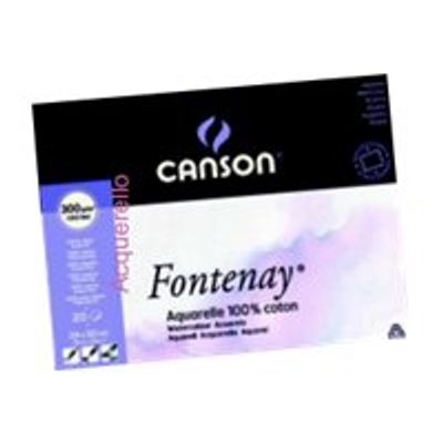 3148956873051-CANSON Fontenay - bloc-notes collé sur les 4 côtés - 320 x 410 mm - 20 feuilles-Angle gauche-0