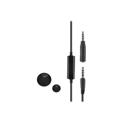 3571211264453-BIGBEN Kit main libre - Ecouteurs filaire avec micro - intra-auriculaire - noir -Gros plan-1