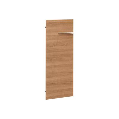 3483600606167-Option porte pleine basse pour bibliothèque XENON - L44 x H112 x P2 - Merisier italien-Angle gauche-0