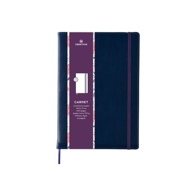 3108725881083-Oberthur Carmen - Carnet de notes A5 - bleu-Avant-0