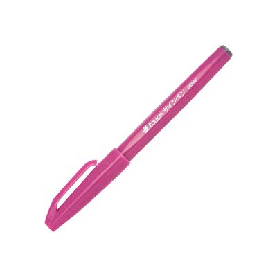 4902506287137-Pentel - Feutre pinceau à pointe souple - rose-Angle gauche-0