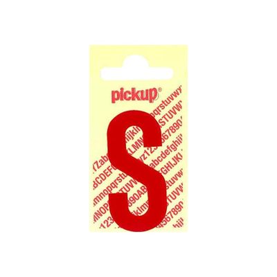 8711234243188-Pickup - Étiquette autocollante - 150 mm - Lettre S - rouge brillant-Avant-0