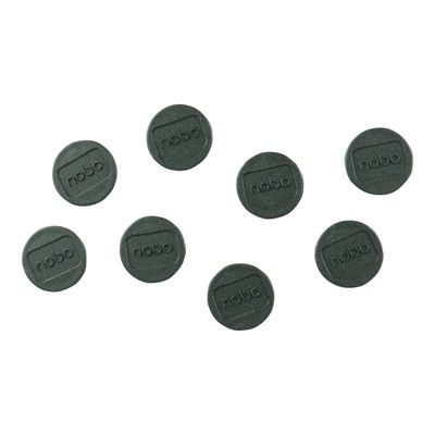 5028252139892-Nobo aimant - 2 cm de diamètre - noir (pack de 8)-Avant-0