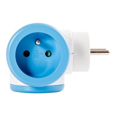 3760110684190-WATT & CO - multiprise triplite rotative - blanc/bleu-Droite-3