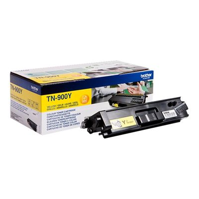 4977766735124-Brother TN900 - jaune - cartouche laser d'origine-Angle gauche-0