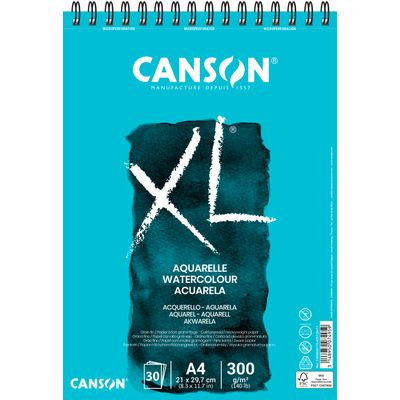 3148950074959-CANSON Aquarelle - bloc à dessins - XL - A4 - 30 feuilles--0