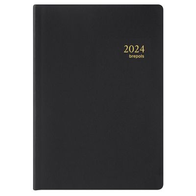 5412303375252-Agenda de poche Armada Seta - 1 semaine sur 2 pages - 6,8 x 10 cm - noir - Brepols--0