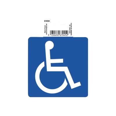 3130630670452-Exacompta - Pictogramme adhésif "accès handicapés" - 100 x 100 mm-Avant-0